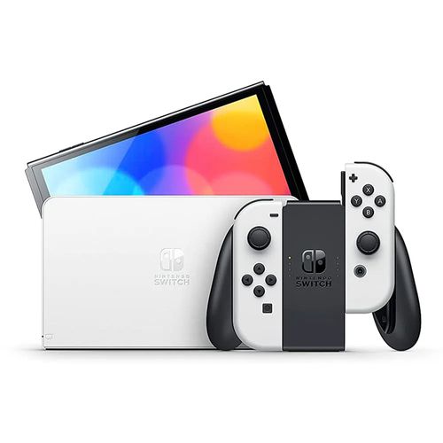 Consola Nintendo Switch Oled blanco Bundle Mario Kart 8 + 3 Meses Nintendo Switch Online