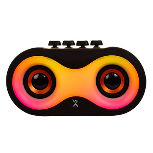 Bocina bluetooth Perfect Choice Owty PC-113218 7W con teclas mecánica, hasta 5 horas de reproducción, 9 diferentes modalidades de iluminación, negro
