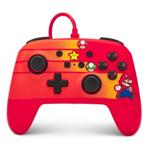 Control alámbrico PowerA para Nintendo Switch - Speedster Mario Rojo