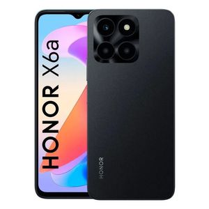 Celular Honor X6a 4G 128GB, 4GB RAM, cámara principal 50MP + 2MP + 2MP, frontal 5MP, 6.56", negro