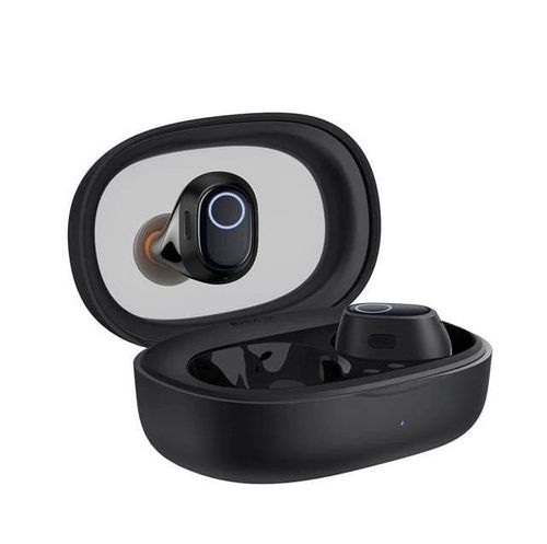 Audífonos bluetooth True Wireless Baseus Bowie WM03 cancelación de ruido, duración máx. 38 horas con estuche de carga, negro