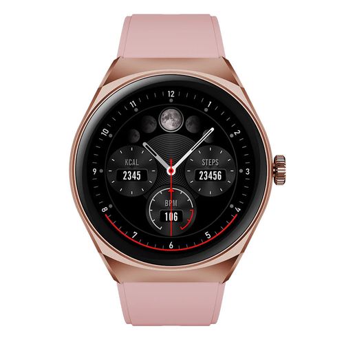 Smartwatch reloj inteligente STF Kronos Trekm pantalla IPS de 1.38", batería hasta 7 días, contesta llamadas, rosa