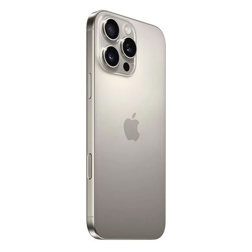 iPhone 16 Pro Max 5G 512GB, 12GB RAM, cámara principal 48MP + 48MP + 12MP, frontal 12 MP, 6.9”, Natural-Titanium