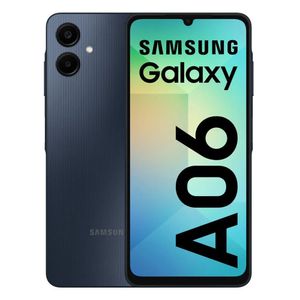 Celular Samsung Galaxy A06 64GB, 4GB RAM, cámara principal 50MP + 2MP, frontal 8MP, 6.7", negro