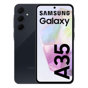 Celular Samsung Galaxy A35 5G 128GB, 8GB RAM, cámara principal 50MP + 8MP + 5MP, frontal 13MP, 6.6", negro