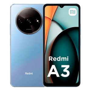Celular Xiaomi Redmi A3 4G 64GB, 3GB RAM, cámara principal 8MP + 0.08MP, frontal 5MP, 6.71", azul