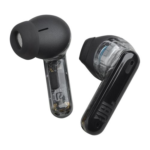 Audífonos bluetooth True Wireless JBL Tune Flex Ghost Edition resistente al agua IPX4, duración máx. 32 horas con estuche, negro