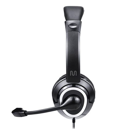 Audífonos Gamer Multilaser PH424 alámbricos 240 cm, micrófono 270°, conexión P3-USB, reducción de ruido, negro