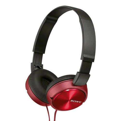 Audífonos on ear con micrófono Sony MDR-ZX310APR almohadillas acolchadas, conector 3.5 mm, diseño plegable, control de llamadas, rojo