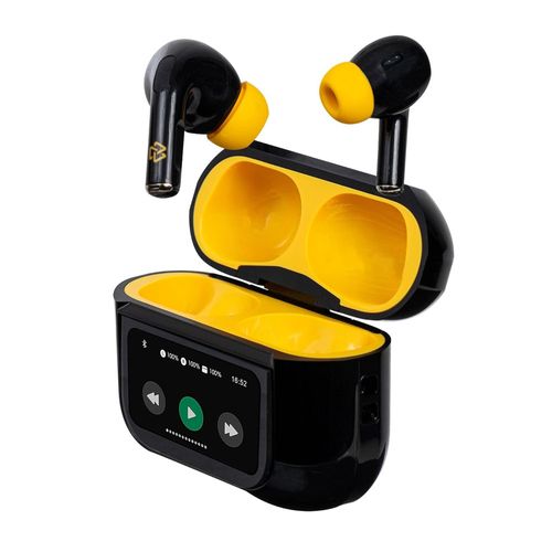Audífonos bluetooth True Wireless STF Tracker ST-E75022  duración máx. 5 horas, pantalla táctil, negro