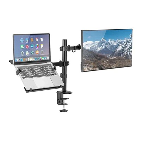 Soporte para Monitor y Laptop Ajustable para Escritorio 17" - 32", hasta 9kg, Negro
