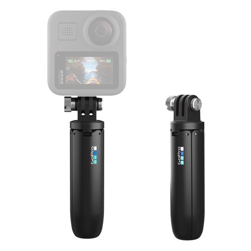 Mini selfie stick con trípode GoPro Shorty 2 en 1 compatible con Hero 13/Hero 12/Hero 11/Hero 10 y anteriores, de bolsillo 11.7 cm, máx 22.7 cm, negro