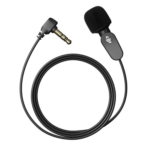 Micrófono lavalier DJI Lavalier Mic con clip giratorio, compatible con DJI Mic y DJI Mic 2, diseño compacto y captación omnidireccional, negro