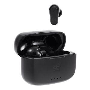 Audífonos bluetooth True Wireless Stf One Plus cancelación de ruido, ANC y ENC, 4 micrófonos, resistencia al agua IPX4, duración máx. 36 horas, negro