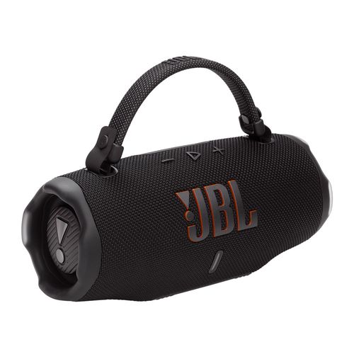 Bocina bluetooth JBL Charge 6, AI Sound Boost, 28 horas de reproducción,  IP68, Auracast, 30 W, carga rápida USB-C, negro