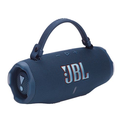 Bocina bluetooth JBL Charge 6, AI Sound Boost, 28 horas de reproducción, IP68, Auracast, 30 W, carga rápida USB-C, azul