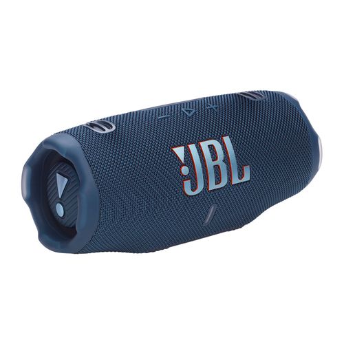 Bocina bluetooth JBL Charge 6, AI Sound Boost, 28 horas de reproducción, IP68, Auracast, 30 W, carga rápida USB-C, azul