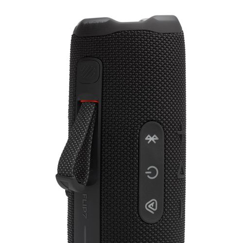 Bocina bluetooth JBL Flip 7, AI Sound Boost, 16 horas de reproducción, resistencia IP68, Auracast, 25 W, USB-C, negro