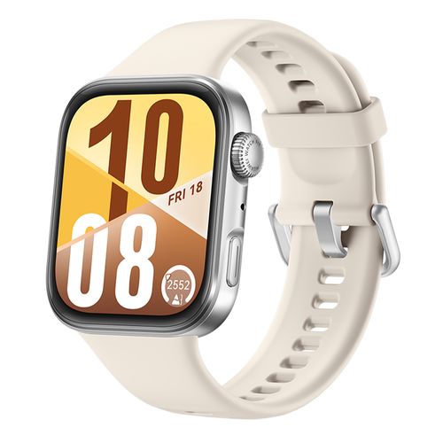 Smartwatch Huawei Fit 4 pantalla AMOLED 1.82”, monitoreo de salud, batería 10 días, GPS dual, resistencia al agua 5 ATM, funciones deportivas, blanco