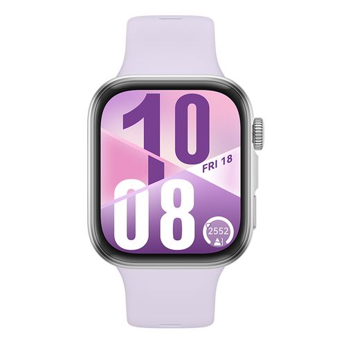 Smartwatch Huawei Fit 4 pantalla AMOLED 1.82”, monitoreo de salud, batería 10 días, GPS dual, resistencia al agua 5 ATM, funciones deportivas, púrpura