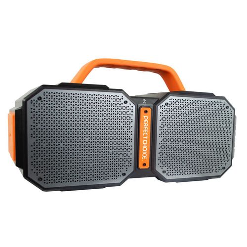 Bocina bluetooth Perfect Choice Goliat 50W RMS, hasta 7 horas, resistente al agua IPX5, con asa, negro
