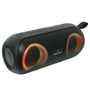 Bocina portátil Bluetooth Perfect Choice S-Plash, resistente a salpicaduras IPX4, 16W RMS, RGB, TWS, USB, microSD, 6 horas, negro