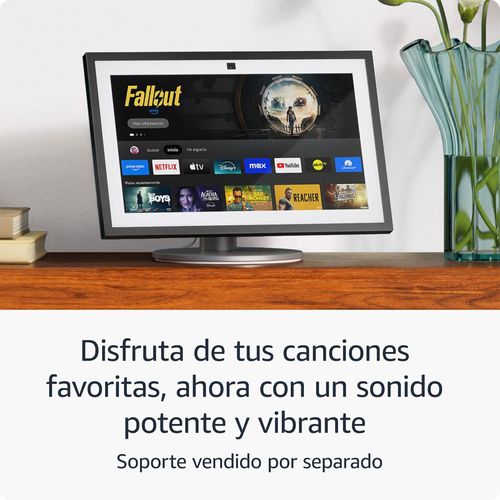 Pantalla inteligente Amazon Echo Show 15 2da gen 15.6", cámara 13MP, control por voz Alexa, Full HD, widgets personalizables