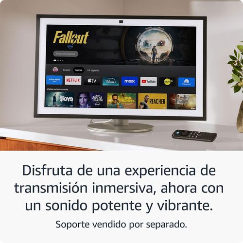 Pantalla inteligente Amazon Echo Show 21 táctil de 21", sonido HD y Fire TV, Alexa, 13 MP, 8 micrófonos, compatible con Zigbee y Matter