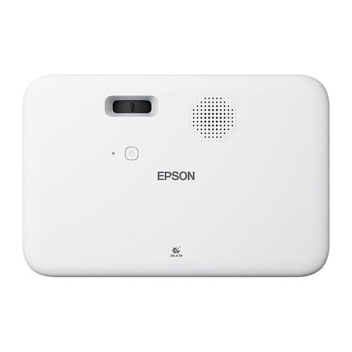 Proyector multimedia portátil Epson EpiqVision FH02, 300", 3000 lúmenes, tecnología 3LCD, control por voz, parlante, múltiples entradas, blanco