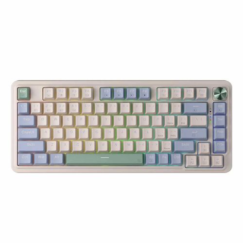 Teclado gamer Redragon K673CPG Ucal Pro mecánico 75%, Switch Red, triple modo USB-C, 2.4GHz y Bluetooth 5.0, retroiluminación RGB Chroma