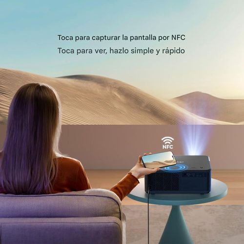 Proyector multimedia portátil Yaber K2s 800 ANSI lum, altavoces JBL 10 W, Bluetooth 5.0, WiFi 6, control por voz Alexa, lente 1080p, 40"-200", negro