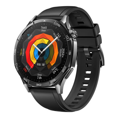 Smartwatch Huawei GT 5 46mm, GPS, pantalla AMOLED, resistente al agua 5ATM, batería hasta 14 días, negro