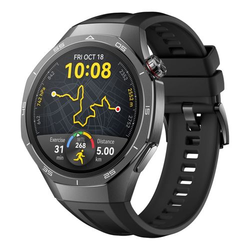 Smartwatch Huawei GT 5 Pro 46mm, GPS, pantalla AMOLED, resistente al agua 5ATM, batería hasta 14 días, negro