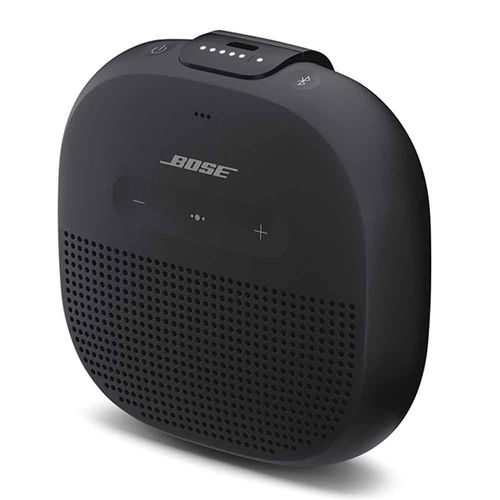 Bocina bluetooth Bose SoundLink Micro portátil, 6h de batería, resistente al agua IP67, correa integrada, sonido potente y compacto, negro