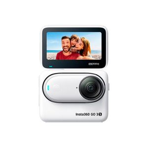 Cámara de acción Insta360 GO 3S Standard Edition, 128GB grabación 4K, resistente al agua, blanco