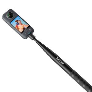 Selfie stick Insta360 invisible, ofrece tomas en 360°, estructura duradera, negro