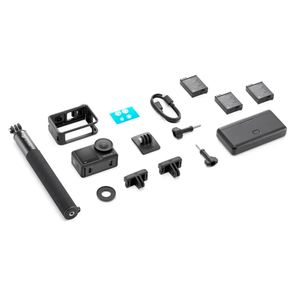 Cámara de acción DJI Osmo Action 4 Adventure Combo, graba en 4k, 120 fps, resistente al agua IP68, batería 160 minutos, negro