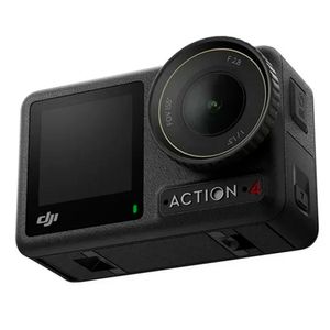 Cámara de acción DJI Osmo Action 4 Standard Combo, graba en 4k, 120 fps, resistente al agua, IP68, batería 160 minutos, negro