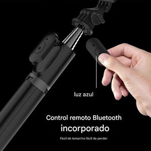 Selfie Stick Coolbox GMobile Q01 trípode, plegable, con control remoto bluetooth, extendible hasta 1m, negro