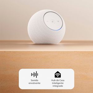 Altavoz inteligente Amazon Echo Dot Max, procesador con IA, control de voz Alexa, español inglés, blanco