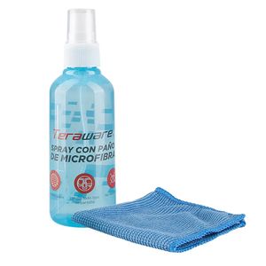 Kit de limpieza Coolbox Teraware para Laptop/Tablets/Smartphone 100ml, incluye paño de microfibra