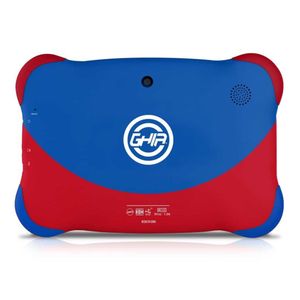 Tablet para niños Ghia GK133A 7" Wi-Fi, 16GB, 1GB RAM, cámaras principal 2MP, frontal 0.3MP, 2500 mAh, azul/rojo
