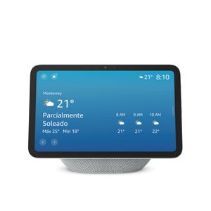Bocina inteligente Amazon Echo Show 8, cámara de 13MP, micrófono integrado, audio espacial, blanco
