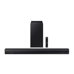 Barra de sonido Samsung HW-B550/ZX 2.1CH, 410W, subwoofer inalámbrico, Bluetooth, HDMI ARC y audio envolvente Virtual:X, control remoto, negro