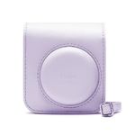 Estuche Instax Mini 12 Fujifilm morado con correa frontal