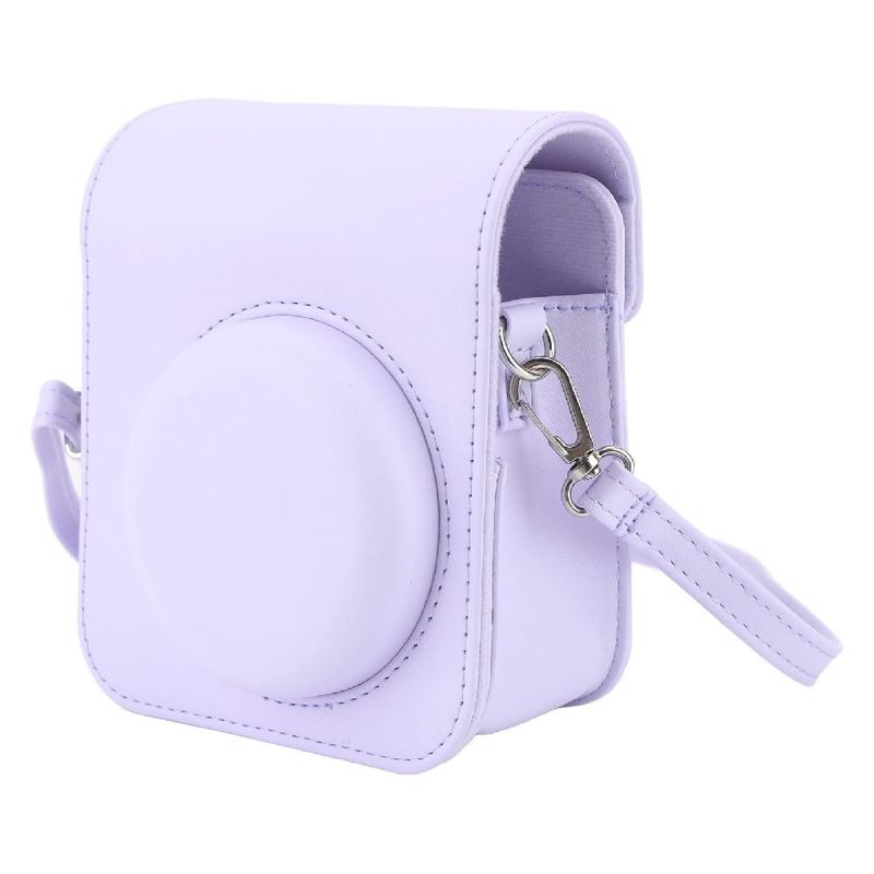 Estuche Instax Mini 12 Fujifilm morado con correa diagonal