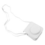 Estuche Instax Mini 12 Fujifilm blanco con correa frontal oblicuo