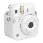 Estuche Instax Mini 12 Fujifilm blanco con correa beneficio oblicuo