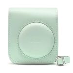 Estuche Instax Mini 12 Fujifilm verde con correa frontal