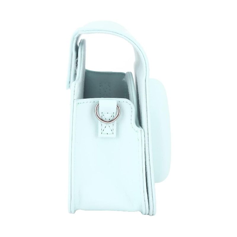 Estuche Instax Mini 12 Fujifilm verde con correa lateral
